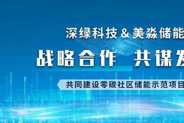 此次合作旨在助力新能源储能发展,早日实现"双碳"目标.深绿